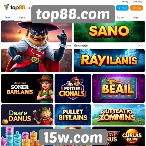 Principais jogos disponíveis no top88.com